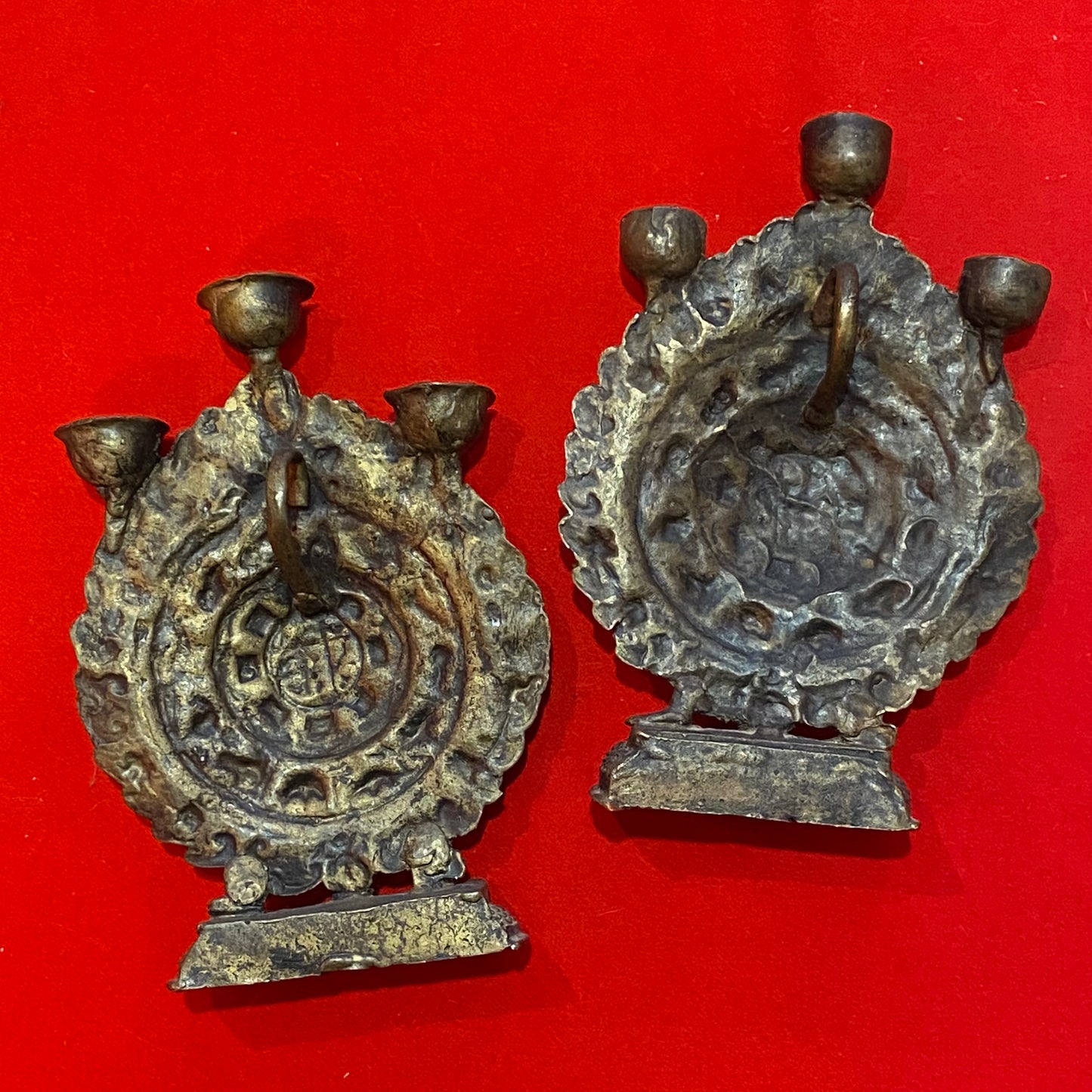 PAIR OF CHINESE ZODIAC CANDLESTICKS
