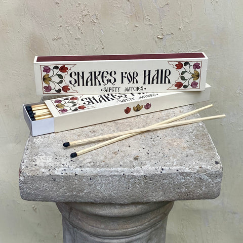 SNAKES FOR HAIR 11” FIREPLACE MATCHES