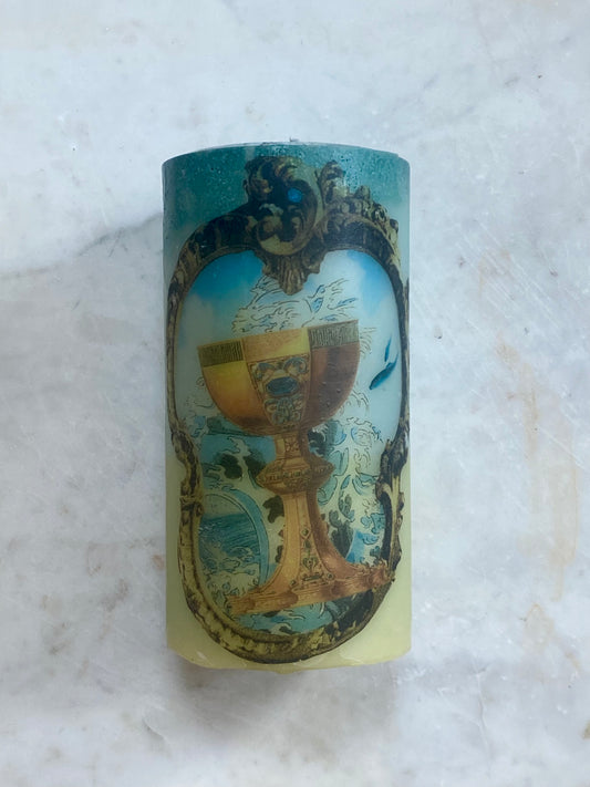 ACE OF CUPS (Wax Pillar)