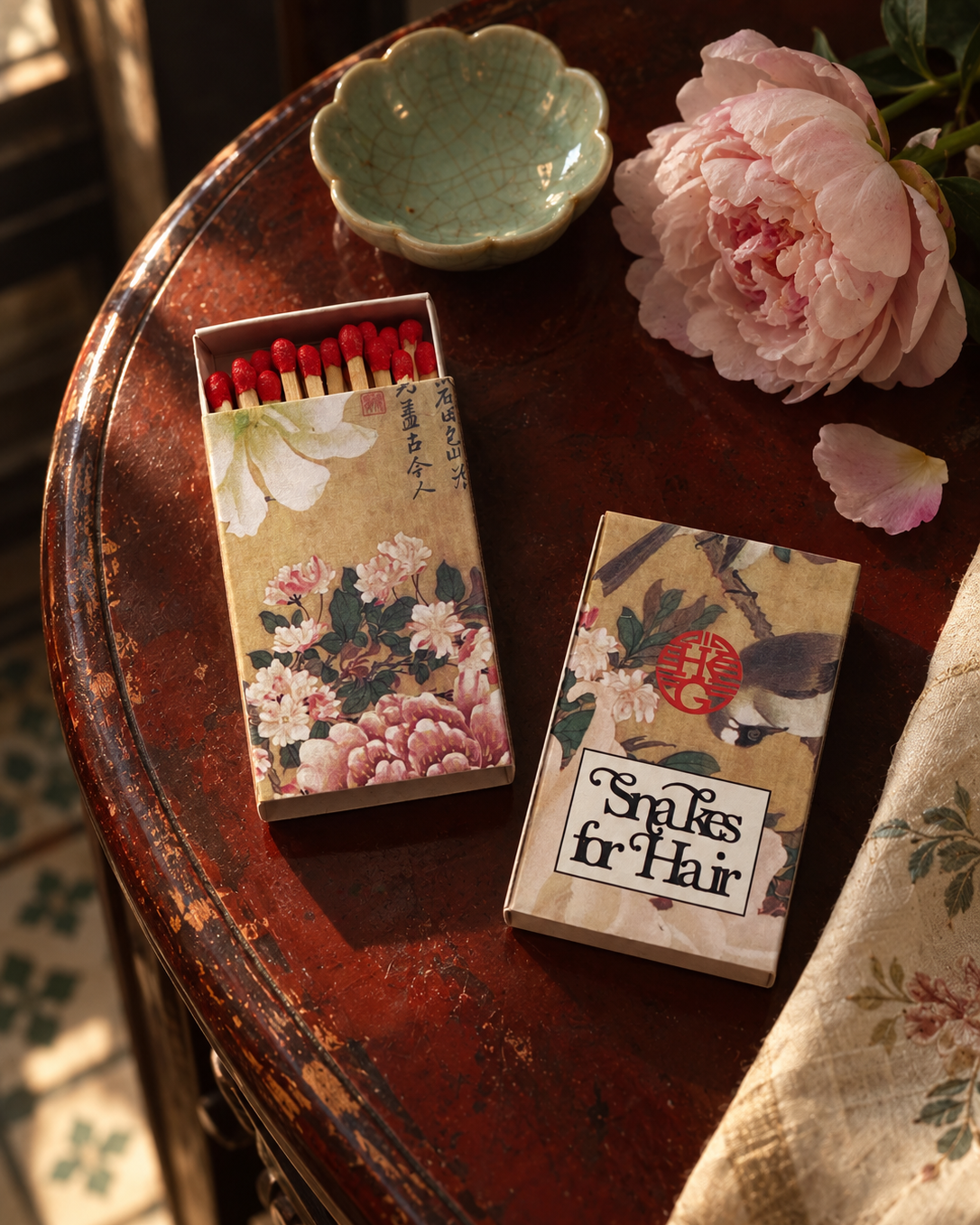 HONG KONG GARDEN MATCHBOX (floral) - CASE OF THREE