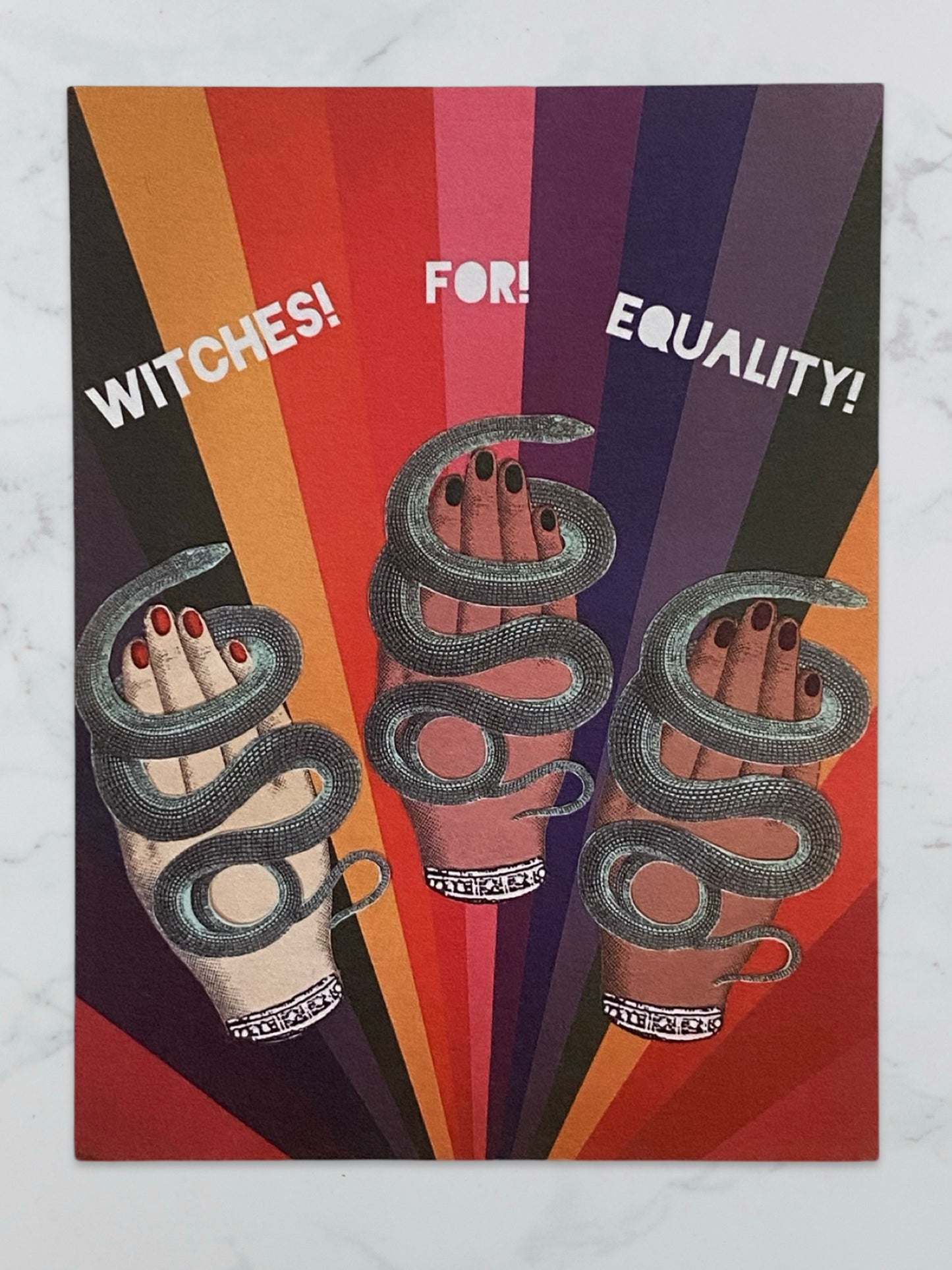 WITCHES! FOR! EQUALITY! POSTCARD