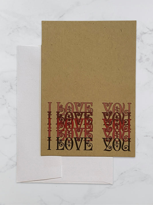 I LOVE YOU CARD