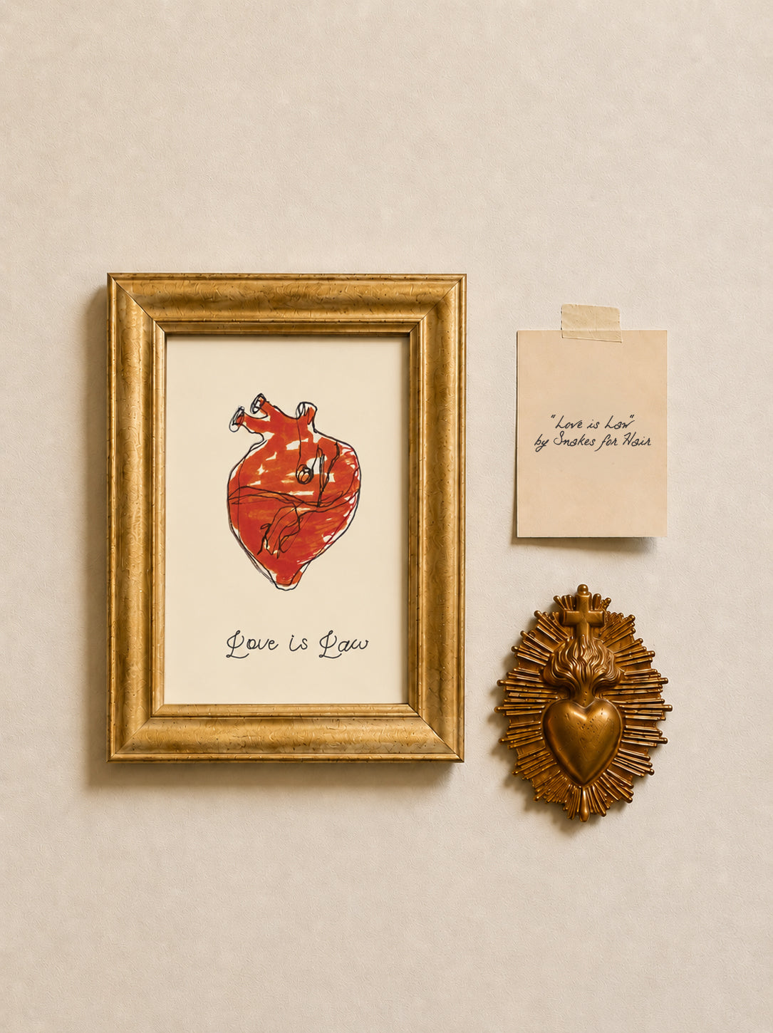 "LOVE IS LAW" PRINT