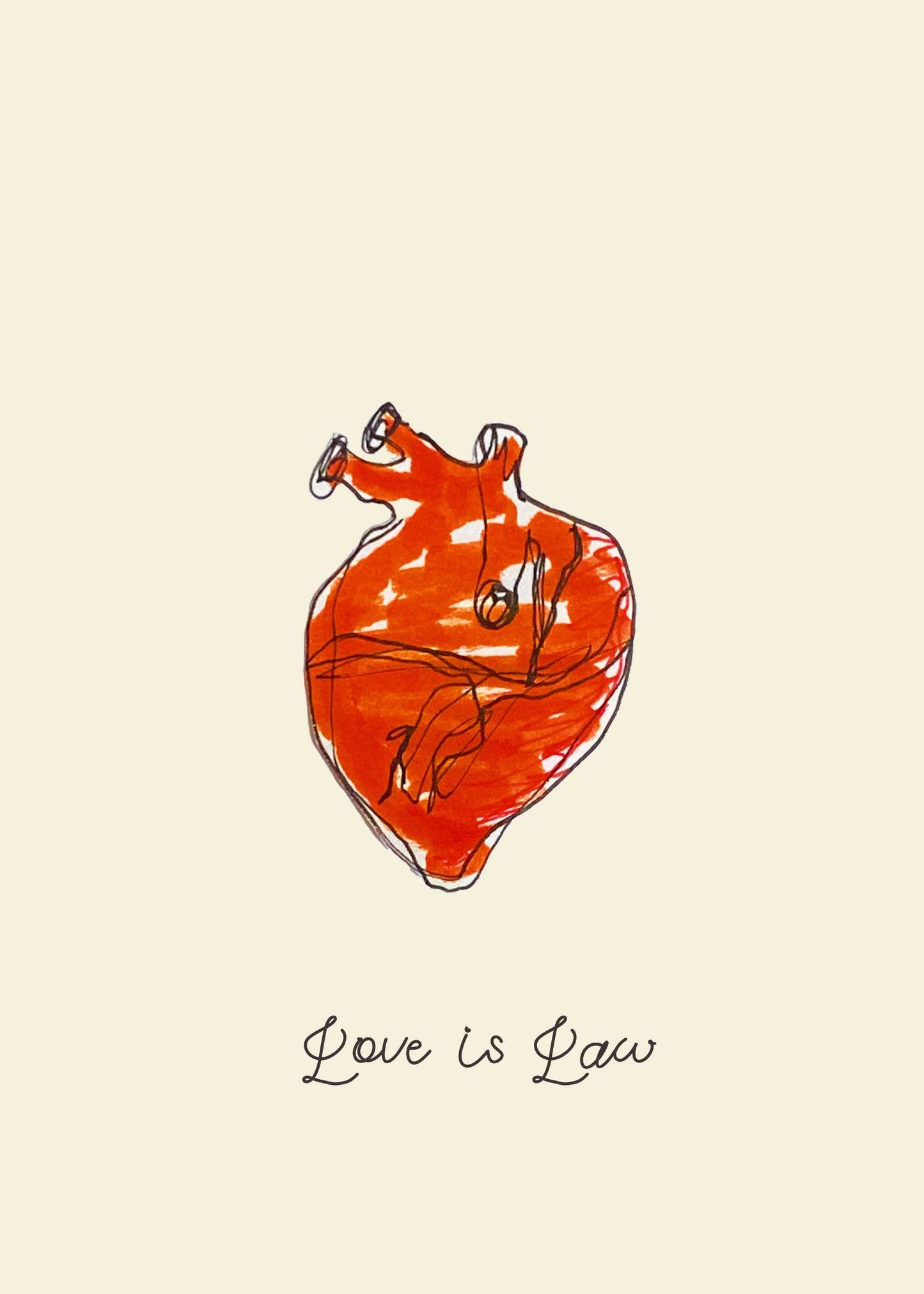 "LOVE IS LAW" PRINT