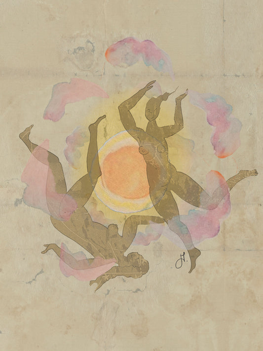 "DANCE AROUND THE SUN" PRINT