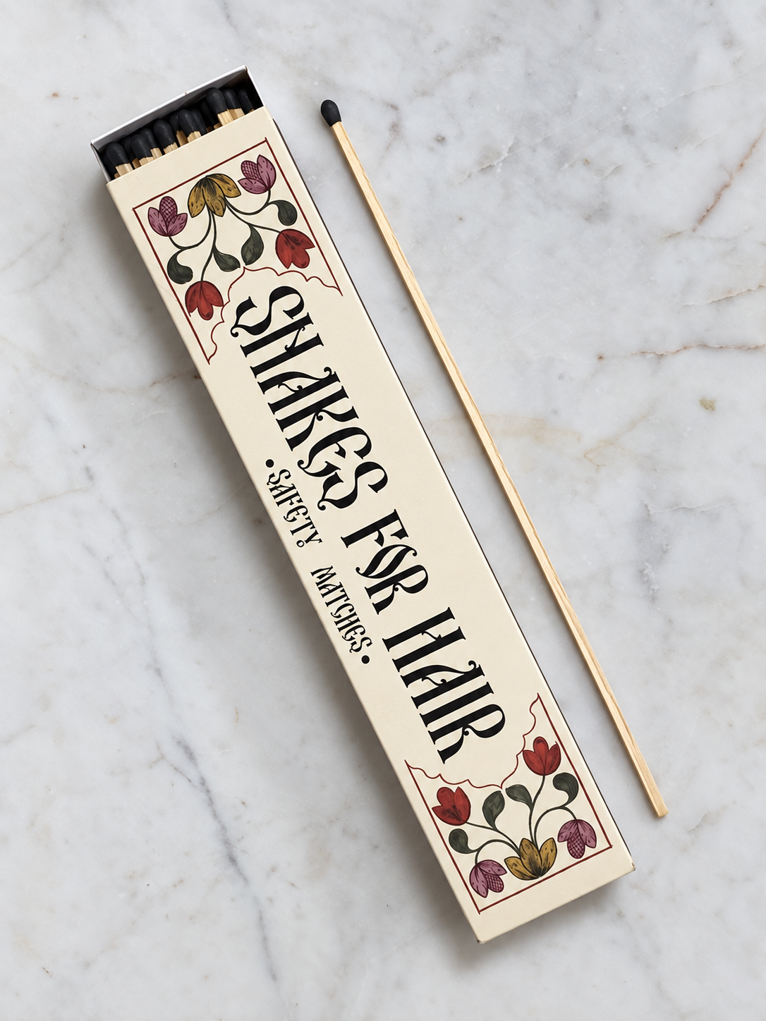 SNAKES FOR HAIR 11” FIREPLACE MATCHES